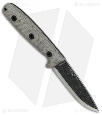 ESEE Camp-Lore Bolieu RB3 Bushcraft Knife Micarta Sheath W/ Loop (3.5" Black SW) - Image 2