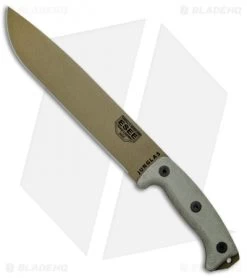 ESEE Junglas Survival Fixed Blade Knife + Sheath (10.5" Dark Earth)
