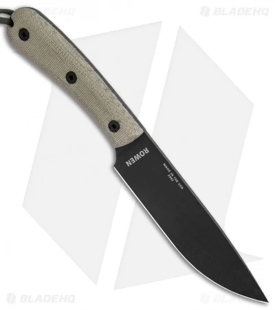 ESEE Knives ESEE-6HM Fixed Blade Knife Gray Micarta (6" Black) - Image 2