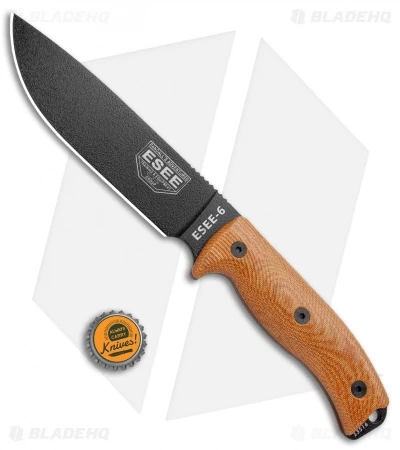 ESEE Knives ESEE-6PB-011 Fixed Blade Knife Natural 3D Micarta (6.5" Black) - Image 5