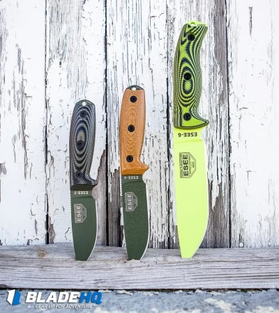 ESEE Knives ESEE-6PVG-007 Fixed Blade Knife Green/Black 3D G-10 (6.5" Green) - Image 6