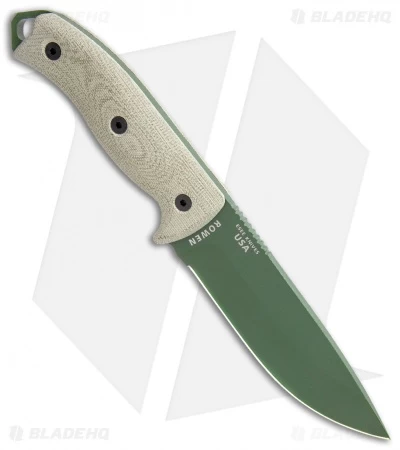 ESEE Knives ESEE-5POD-017 Fixed Blade Knife Green 3D Micarta (5.25" OD Green) - Image 2