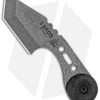 TOPS Knives TOPS 3 Bros Fixed Blade Tanto Neck Knife Black Micarta (2.2" Tumbled)