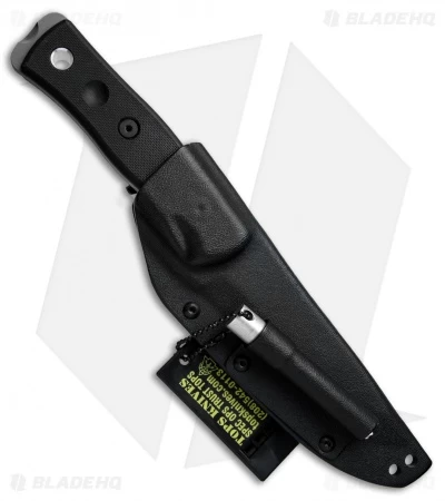 TOPS Knives BOB Fieldcraft Knife Black G-10 (4.625" Gray) - Image 3