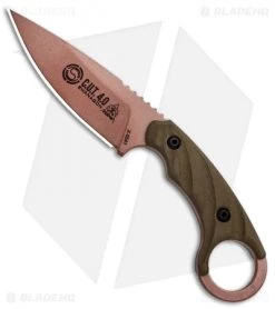 TOPS Knives Desert Warrior C.U.T. 4.0 Combat Utility Tool Knife (4.25" Copper)