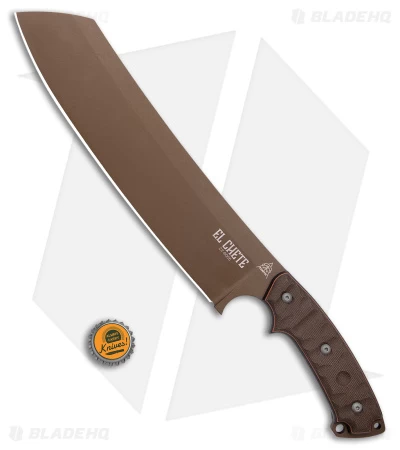 TOPS Knives El Chete Fixed Blade Rocky Mountain Tread W/ Dangler (12" Bronze) - Image 4