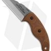 TOPS Knives Little Bugger Fixed Blade Knife Tan Canvas Micarta (2.3" Tumbled)
