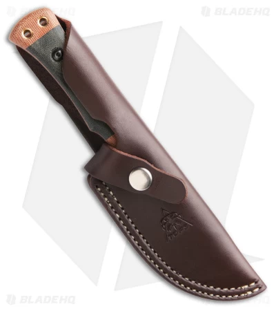 TOPS Knives Marble's Woodcraft Fixed Blade Knife Black Micarta (4.4" Bronze) - Image 3