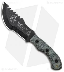 TOPS Knives Mini Tom Brown Tracker #4 Fixed Blade Knife (3.5" Black) RMT