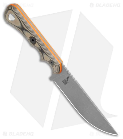 TOPS Knives Muley Skinner Fixed Blade Knife Black/Tan G-10 (4.5" SW) MSKIN-01 - Image 2