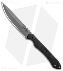 TOPS Knives Rapid Strike D/E Fixed Blade Knife Black G-10 (4.1" Black SW)