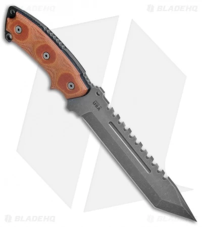 TOPS Knives Steel Eagle Delta Class Tanto Knife (7.5" Acid Rain) 107D-DC - Image 2