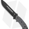 TOPS Knives Steel Eagle Large 107E Fixed Blade Knife (7" Black Plain)
