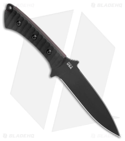 TOPS Knives Szabo Express D/E Fixed Blade Knife Black G-10 (5.6" Black) - Image 2