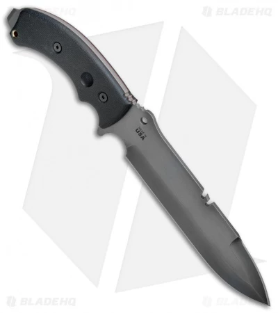 TOPS Knives Tahoma D/E Field Knife Black Canvas Micarta (8.3" Gray) TAHO-BC - Image 2