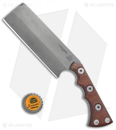 TOPS Knives Nata Fixed Blade Knife Natural Micarta (6.5" Acid Stonewash) TNAT-01 - Image 3