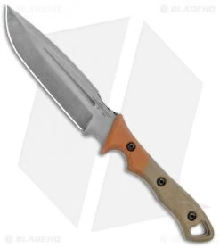 TOPS Knives Viking Tactics Norseman Fixed Blade Green/Orange Mic (6" Acid SW)