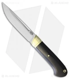 Bark River Ansgar Fixed Blade Knife Black Canvas Micarta (4.75" Satin)