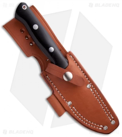 Bark River Knives Bravo 1 Black Canvas Micarta Fixed Blade Knife (4.25" Satin) - Image 2