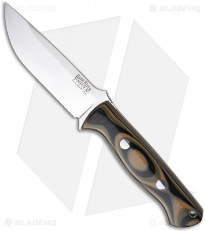 Bark River Knives Bravo 1 Mil Spec Camo G-10 Fixed Blade Knife (4.25" Plain)