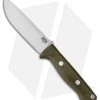 Bark River Bravo 1.25 Fixed Blade Knife Green Canvas Micarta (5" A2 Satin)