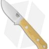 Bark River Bravo Necker Fixed Blade Knife Yellow Micarta (2.75" Satin)