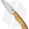 Bark River Bush Seax Bantam Fixed Blade Knife Antique Ivory Micarta (4" A-2)