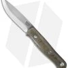 Bark River Ultra-Lite Bushcrafter Knife Green Canvas Micarta (3.375" Satin)