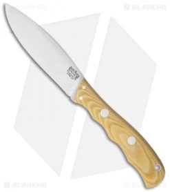 Bark River Canadian Special Fixed Blade Knife Antique Ivory Micarta (4.25" 3V)