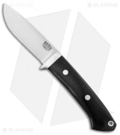 Bark River Classic Drop Point Knife Fixed Blade Black Micarta (3.75" CPM-3V)