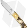 Bark River Classic Drop Point Knife Fixed Blade Stag Horn (3.75" Elmax)