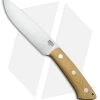 Bark River Fox River II Fixed Blade Knife Antique Ivory Canvas Micarta (5" A-2)