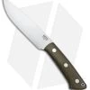Bark River Fox River II Fixed Blade Knife Green Canvas Micarta (5" A-2)