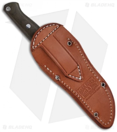 Bark River Knives Gunny Black Canvas Micarta Fixed Blade Knife (3.775" Plain) - Image 3