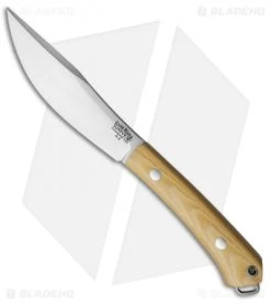 Bark River Knives Trail Buddy Fixed Blade Knife Antique Ivory Micarta (4" Satin)