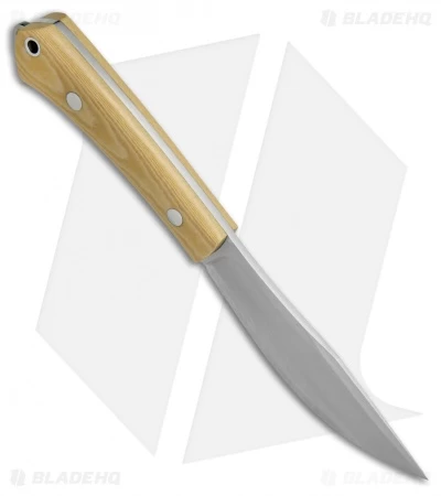 Bark River Knives Trail Buddy Fixed Blade Knife Antique Ivory Micarta (4" Satin) - Image 2