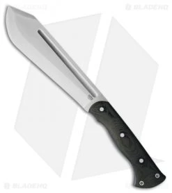 Bark River JX5 Vengeful 1 Fixed Blade Knife Black Micarta (9" Satin CPM-3V)