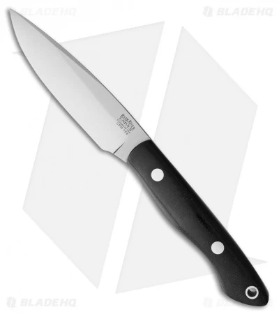 Bark River Kalahari Thorn Fixed Blade Knife Black Canvas Micarta (3.75" Satin)