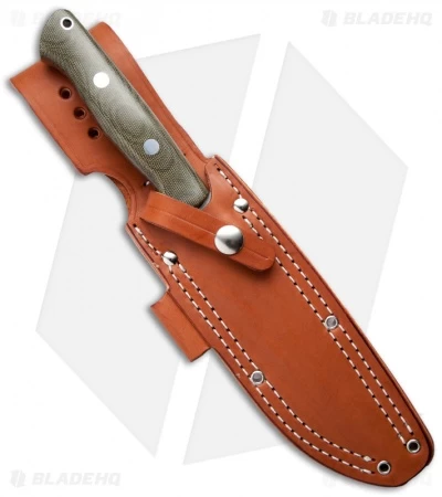 Bark River Knives Bravo 1.5 Field Knife Green Canvas Micarta (5.75" A2) - Image 2