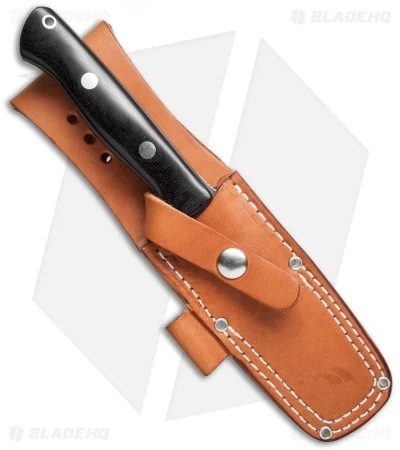 Bark River Knives Bravo 1.25 Fixed Blade Knife Black Canvas Micarta (5" CPM-3V) - Image 2