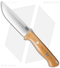 Bark River Knives Bravo 1.25 Fixed Blade Natural Canvas Micarta (5" CPM-3V)