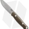 Bark River Bushcrafter Knife Jimped / Green Canvas Micarta (3.875" Satin)