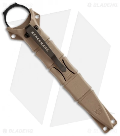 Benchmade SOCP Fixed Blade Knife 178SBKSN (3.22" Serr Black) W/ Sand Sheath - Image 2