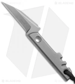 Boker Plus Mini Slik Pikal Fixed Blade Knife Amsler (2" Gray) 02BO231