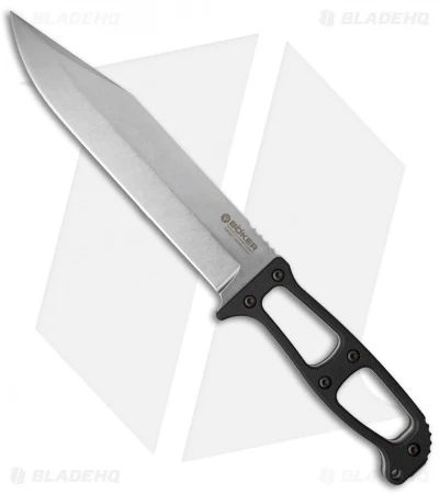 Boker GEK German Expedition Fixed Blade Black Micarta (6.5" Stonewash) 120747