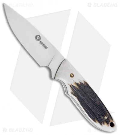 Boker Arbolito Pine Creek Fixed Blade Knife Stag Horn (3.675" Satin) 02BA701H