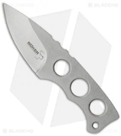 Boker Plus Mega Mini Fixed Blade Neck Knife (2" Stonewash) 02BO258