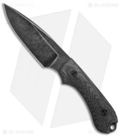 Bradford Knives Guardian3 Knife 3D Black Micarta (False Edge/M390/Nimbus)