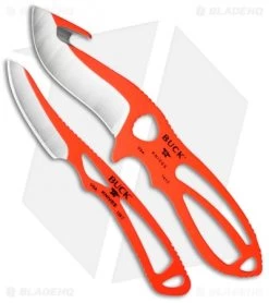 Buck Knives Buck PakLite Trophy Kit Guthook Skinner + Caper Knife Set (Orange) 0141ORGVP-B