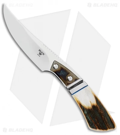 Buck Knives Buck Spur Heritage Collection Fixed Blade Knife Stag (3.25" Mirror)